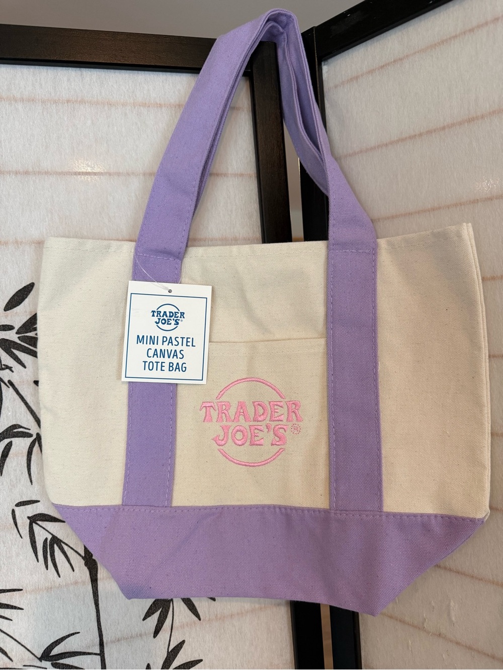 💜✨THE Trader Joe’s Mini Tote in Pastel Lavender ✨💜